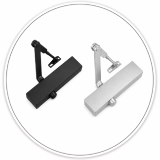 Link Hardware Frame-Less Glass Surface Mount Door Closer