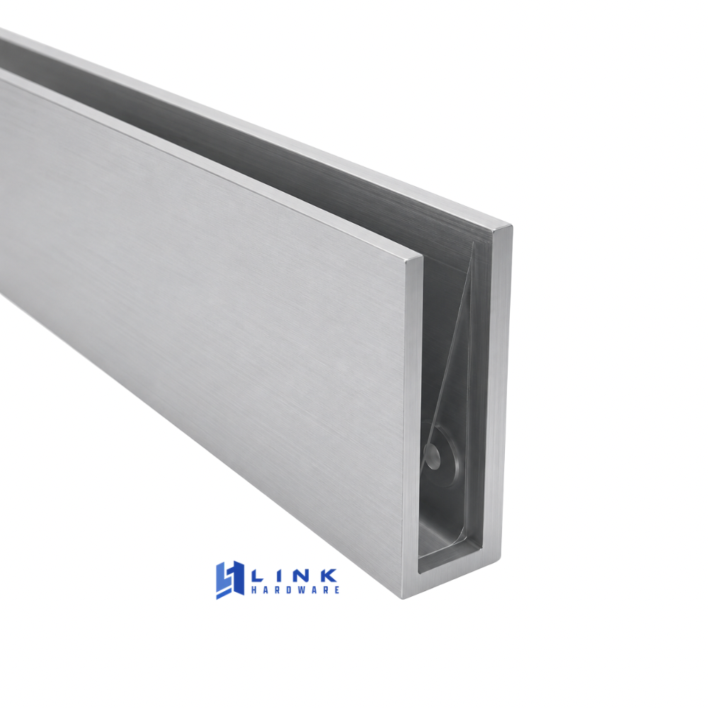 Link Hardware Adjustable Glass-Mount Door Closer Cover Plate - Image 2