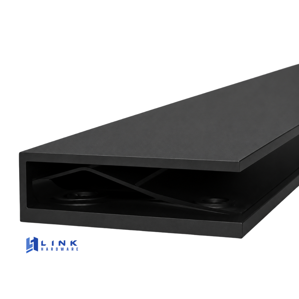 Link Hardware Adjustable Glass-Mount Door Closer Cover Plate - Image 4