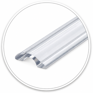 SILCLEAR Half Round Clear Threshold