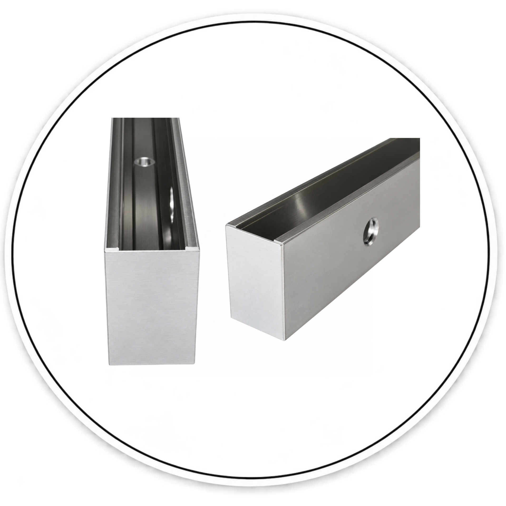 L8B10D Adjustable Base Shoe For 1/2" Glass