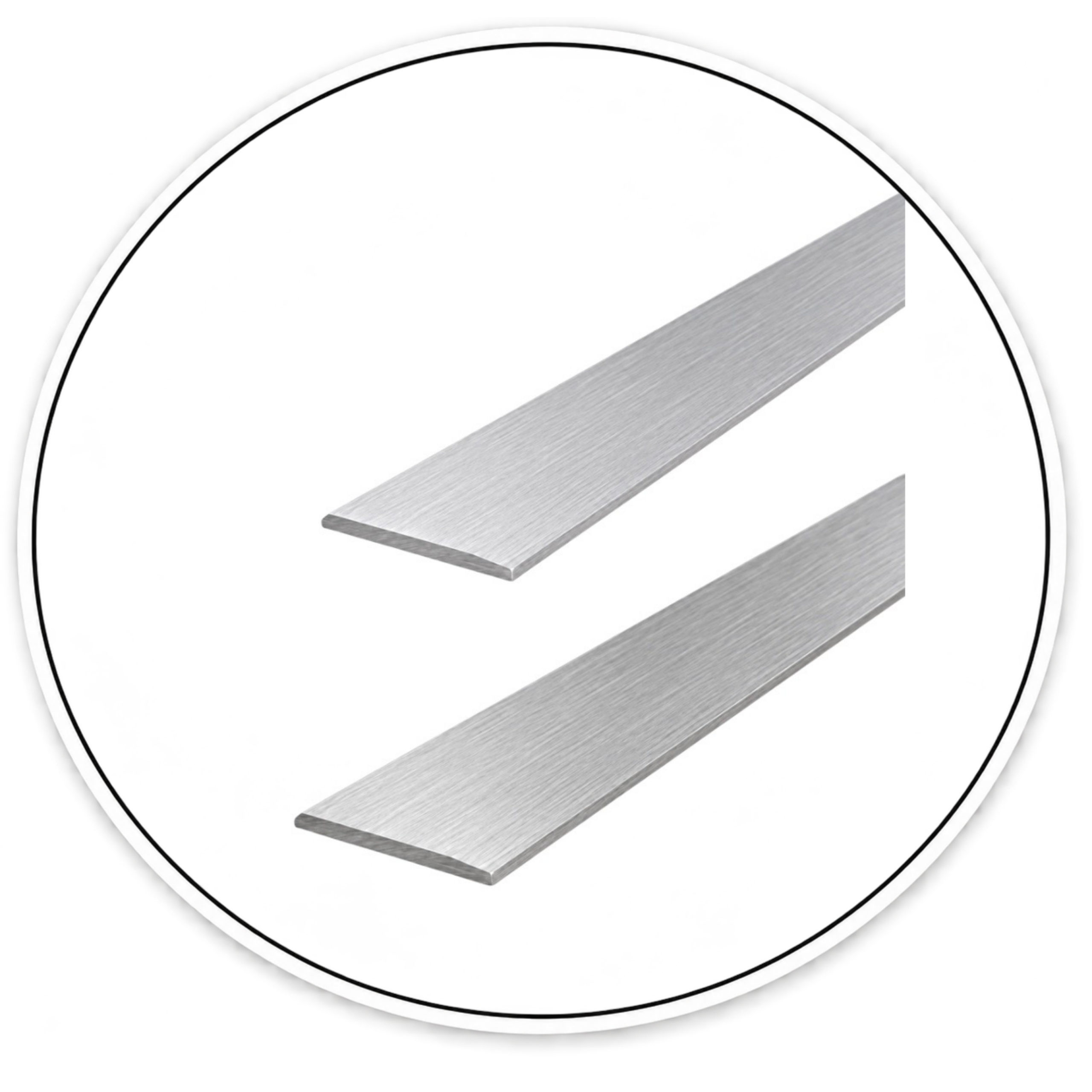 F625 5/8" Flat Face Mirror Edge Molding