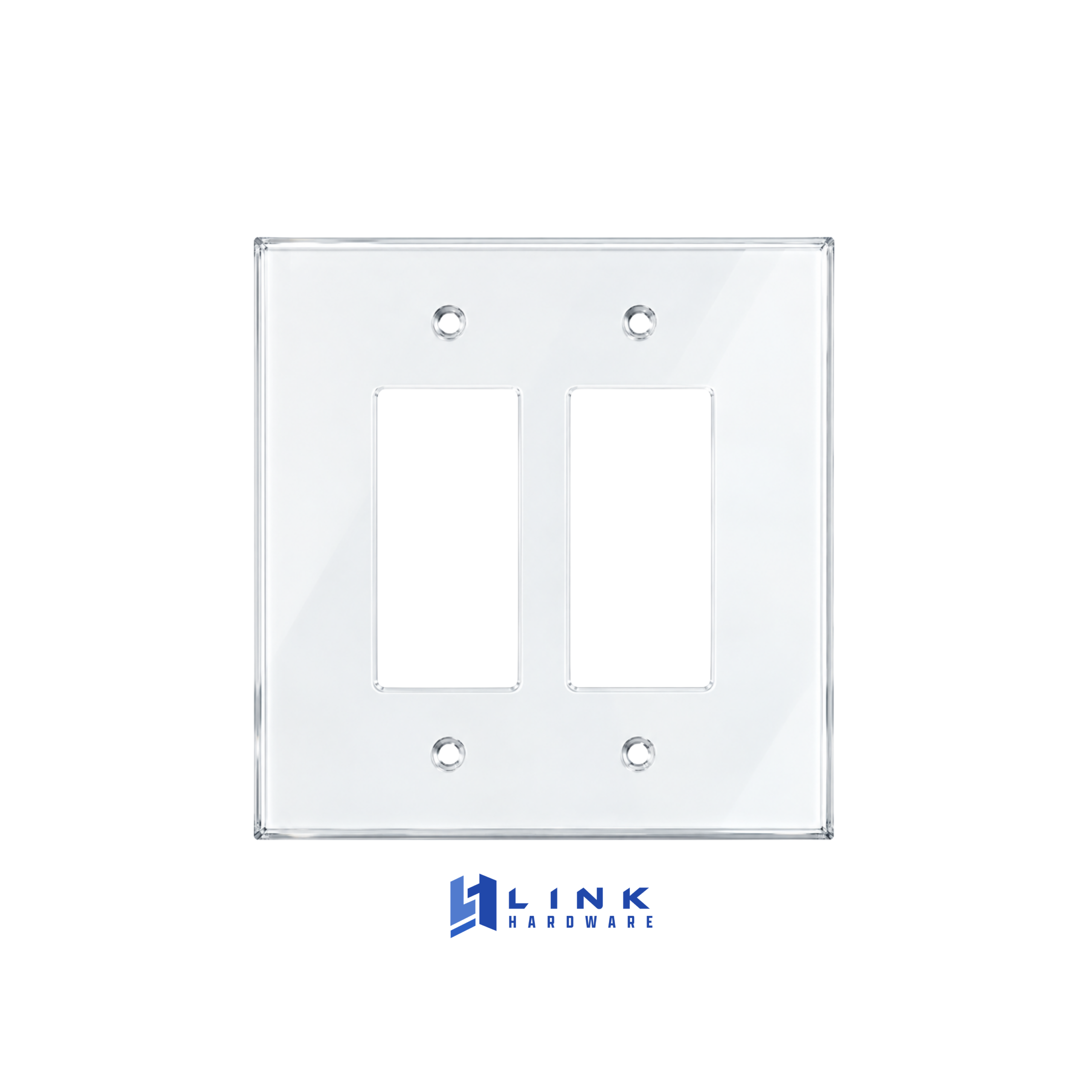 Link Hardware Double Designer Glass Mirror Plate - Image 2