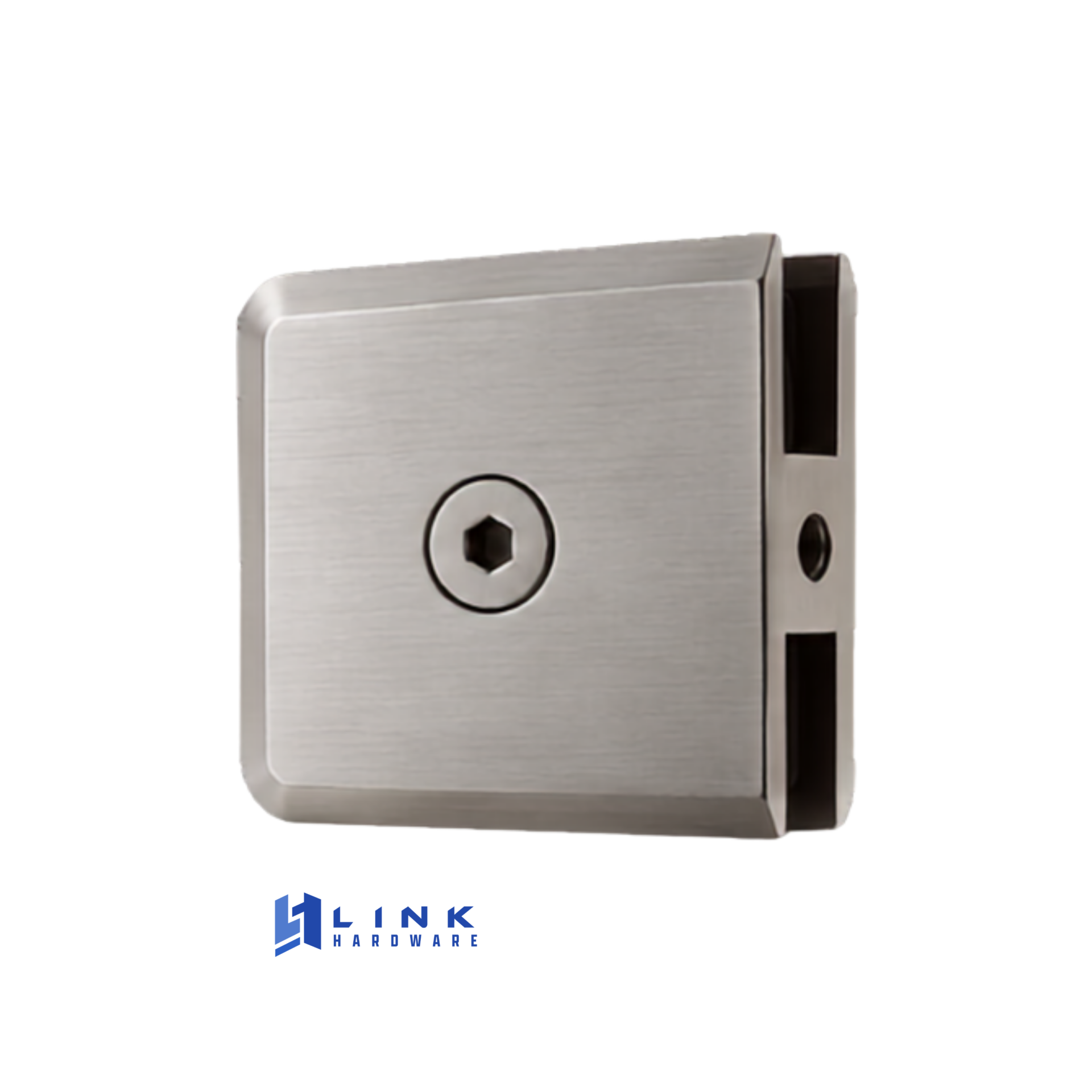 Link Hardware Beveled Hole-in-Glass Style Wall-Mount Heavy-Duty Glass Clamp - Image 9