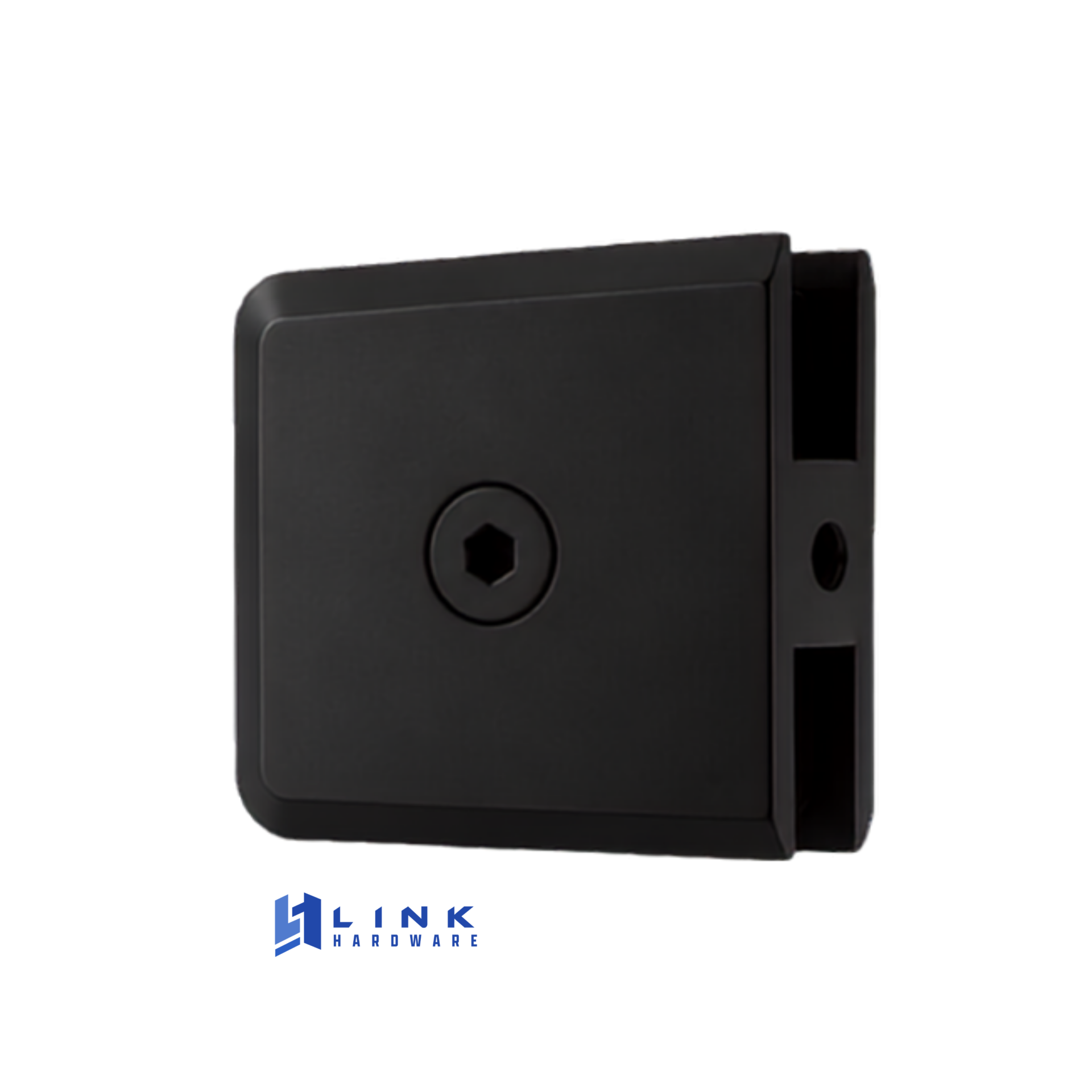 Link Hardware Beveled Hole-in-Glass Style Wall-Mount Heavy-Duty Glass Clamp - Image 12