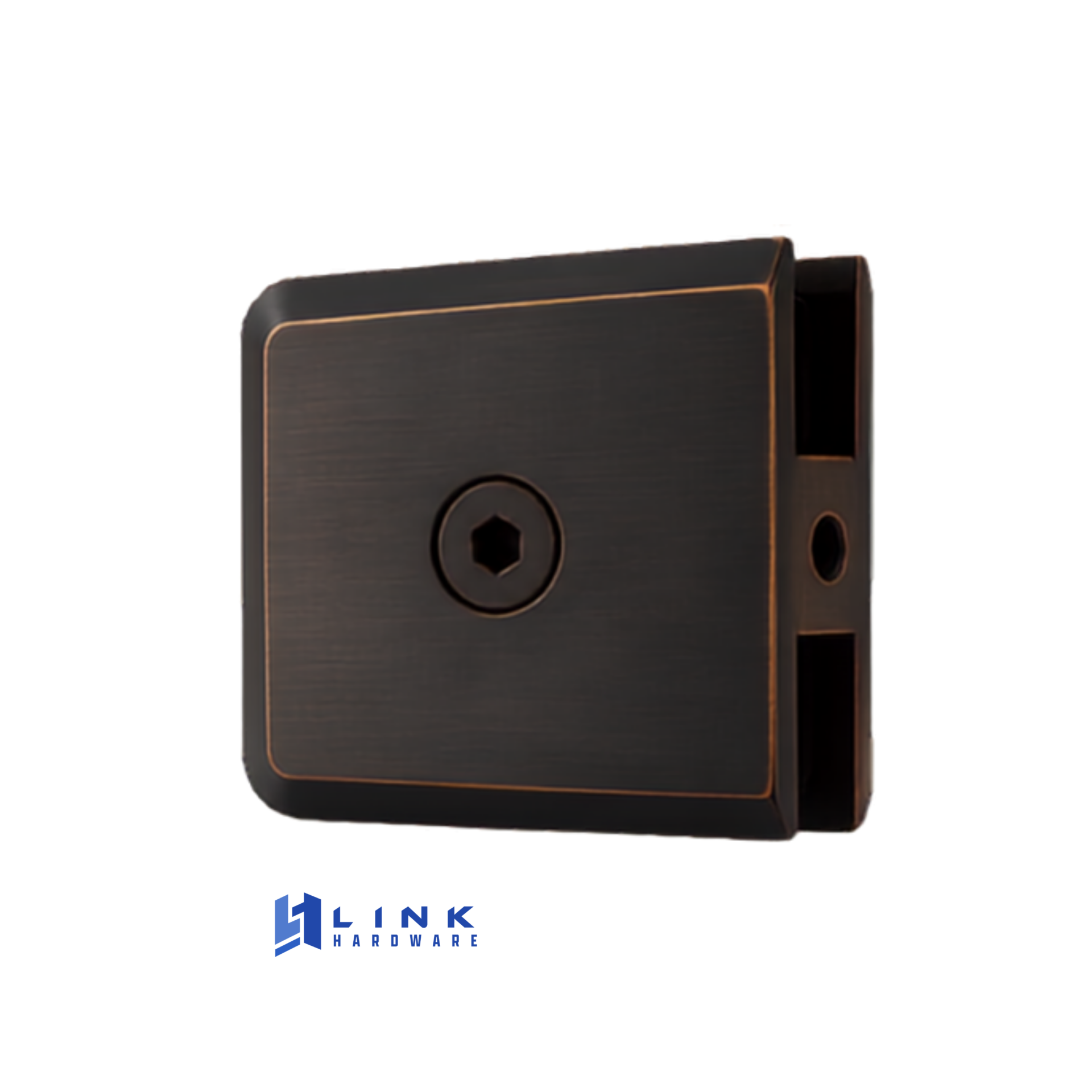 Link Hardware Beveled Hole-in-Glass Style Wall-Mount Heavy-Duty Glass Clamp - Image 11