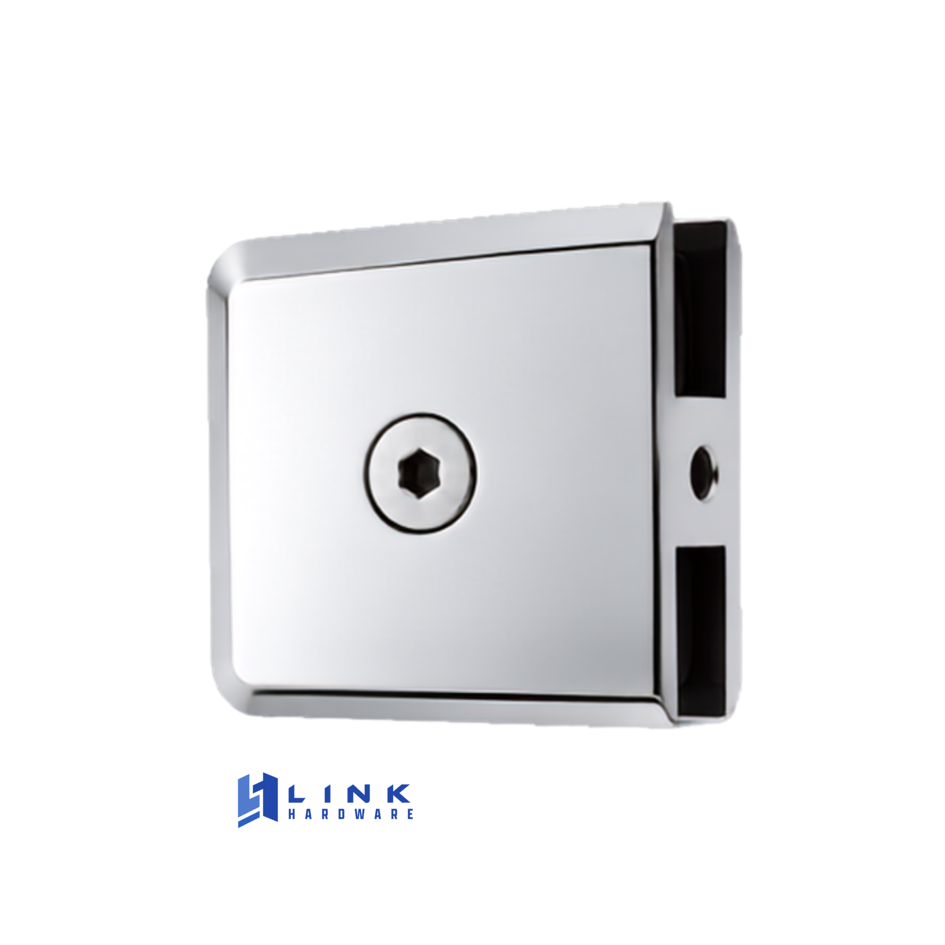Link Hardware Beveled Hole-in-Glass Style Wall-Mount Heavy-Duty Glass Clamp - Image 10