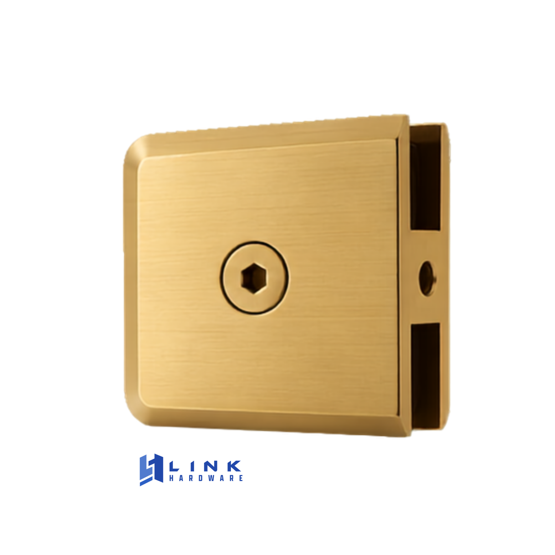 Link Hardware Beveled Hole-in-Glass Style Wall-Mount Heavy-Duty Glass Clamp - Image 13