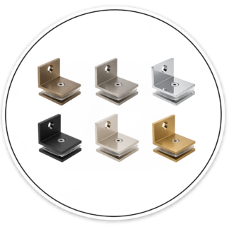 Link Hardware Fixed Panel Square Clamp with Small Leg