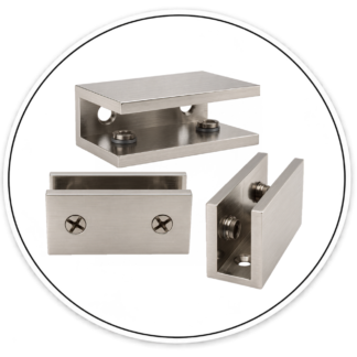 Link Hardware No Drill Shelf Clamp - Chrome