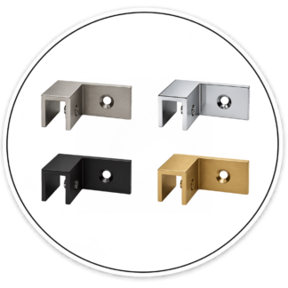 Link Hardware Wall Mount Sleeve Over Clamp - Left