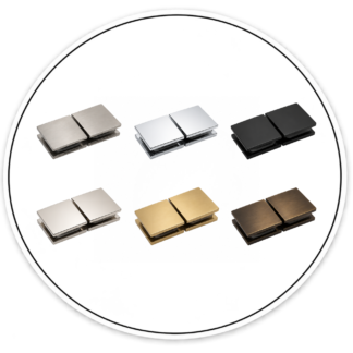 Link Hardware Square 180° Glass-to-Glass Movable Transom Clamp