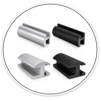 Link Hardware Deluxe Shower Door Header Kit - 144"