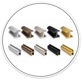 Link Hardware Deluxe Shower Door Header Kit - 98"