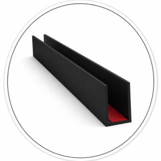 GRID2MBL Perimeter Frame for Sliding Door and Fixed Panel 1/2” Glass - Midland Series
