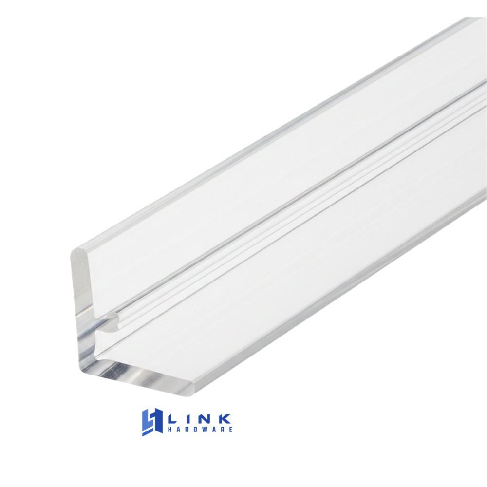 B12LJ Multi-Purpose Clear 'L' Angle Jamb Seal for 1/4" to 1/2" - Image 2