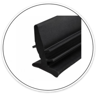 WG12100 Gasket for W Channel 1/2 Glass