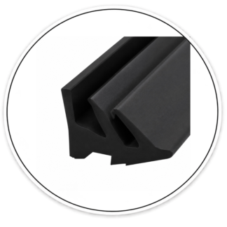 WG38100 Gasket for W Channel 3/8 Glass