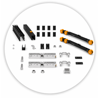 PKT2 Pocket Slider Kit for Wood + Glass - 310lbs
