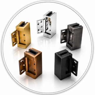 NKB037 Glass to Wall 90° Hinge - No Cut Out