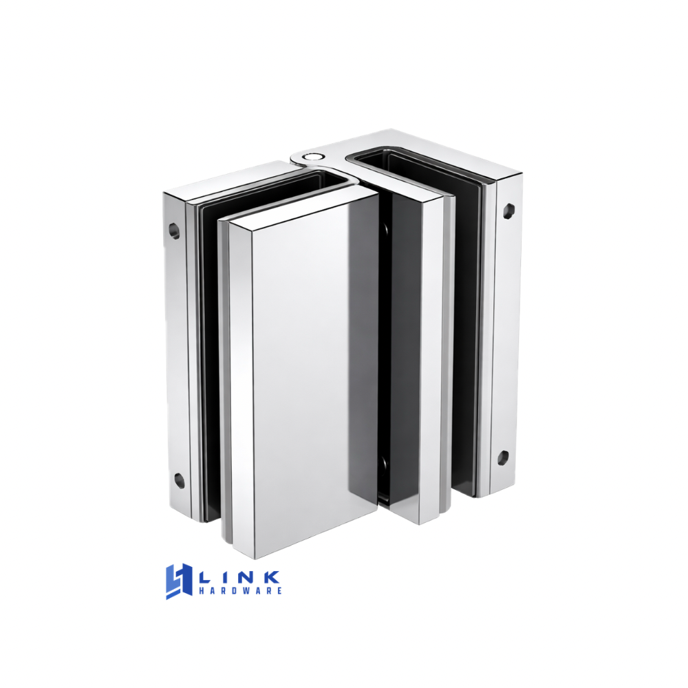NKB092 Glass to Glass 90° Hinge - No Cut Out - Image 3