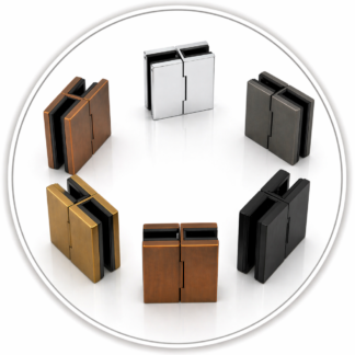 NKB180 Glass to Glass 180° Hinge - No Cut Out