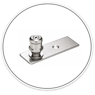 I407BS - Floor Mounted Adjustable Free-Swing Pivot